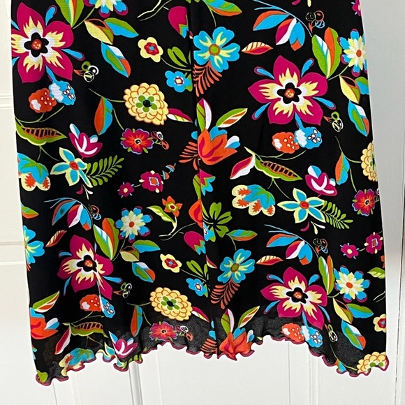 Y2K Guess Women's USA Made Floral Stretch Mesh Removal Straps Mini Dress Small - Picture 6 of 14